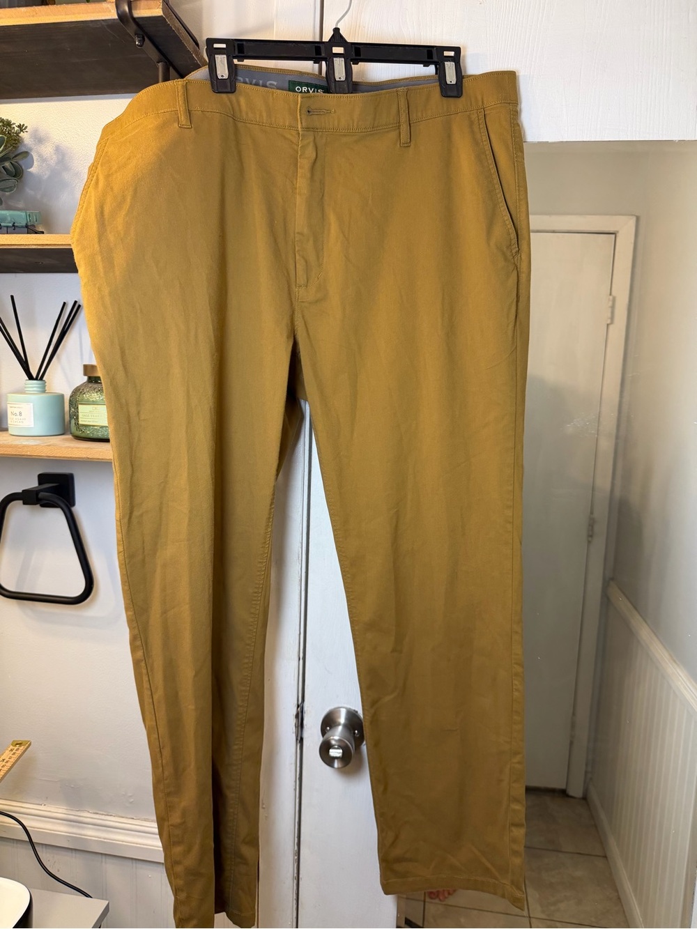 Orvis Men's Chinos in Mustard Yellow